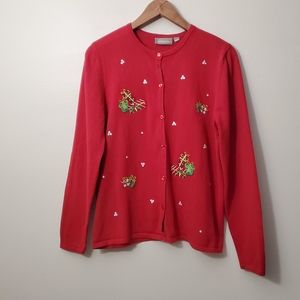 Croft&Barrow Red Cardigan
